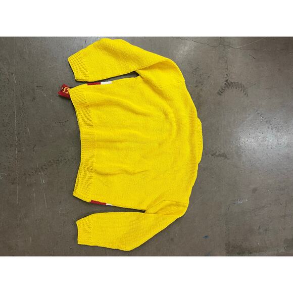 SKY HIGH FARM - ICE CREAM HAND KNIT CARDIGAN /YELLOW/ L /NWT - Picture 5 of 6